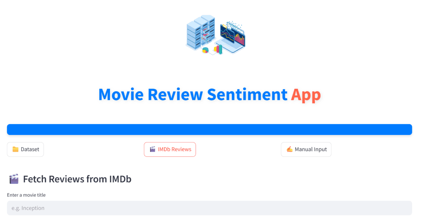 Movie Review Sentiment Analyser preview